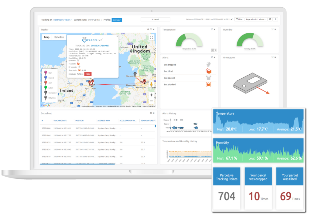 parcelive freight forwarders web portal